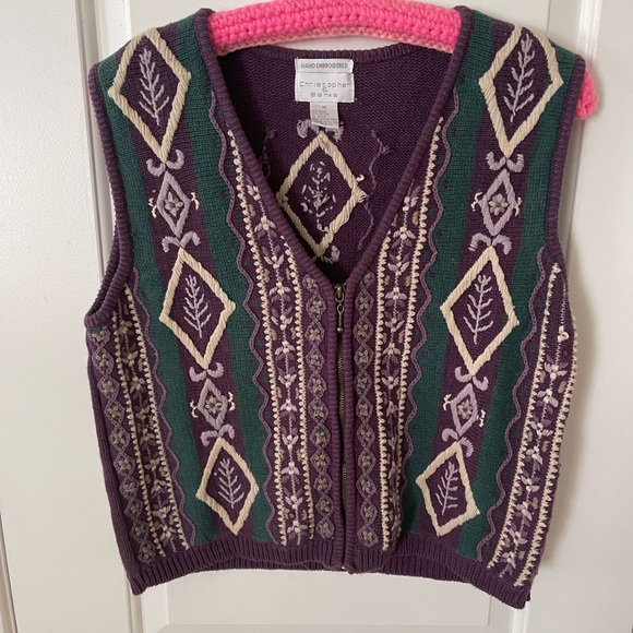 Authentic Original Vintage Style Sweaters Vintage Embroidered Knit